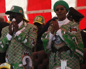 Robert and Grace Mugabe. Photo by Dandjk Roberts via Wikipedia, Creative Commons