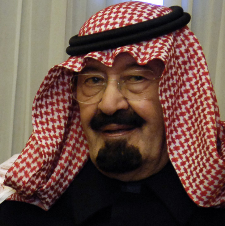 Saudi Arabia King Abdullah bin Abdul al-said  in 2007. U.S. government photo/ Cherie A. Thurlby.