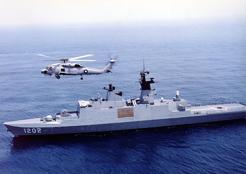 Taiwan’s Lafayette-class frigates from France that patrol the waters around the island nation are storied warships, and not because of naval engagements won, lost or survived. REPUBLIC OF CHINA NAVY PHOTO/VIA WIKIMEDIA COMMONS 