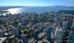 Vancouver, looking west toward English Bay and the city's West Side, left. Photo by Gavin Kennedy, Copyright 2013