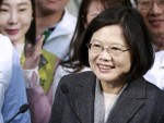 DPP Chairperson and presidential candidate Tsai gives a speech during a news conference to promote her campaign for the 2016 presidential election in Taipei