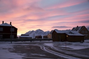 Dawn at the scientific base of Ny-Alesund, Svalbard, Norway October 14, 2015. A Norwegian chain of islands just 1,200 km (750 miles) from the North Pole is trying to promote new technologies, tourism and scientific research in a shift from high-polluting coal mining that has been a backbone of the remote economy for decades. Norway suspended most coal mining on the Svalbard archipelago last year because of the high costs, and is looking for alternative jobs for about 2,200 inhabitants on islands where polar bears roam. Part of the answer may be to boost science: in Ny-Alesund, the world's most northerly permanent non-military settlement, scientists from 11 nations including Norway, Germany, France, Britain, India and South Korea study issues such as climate change. The presence of Norway, a NATO member, also gives the alliance a strategic foothold in the far north, of increasing importance after neighbouring Russia annexed Ukraine's Crimea region in 2014. REUTERS/Anna FilipovaPICTURE 03 OF 19 - SEARCH "SVALBARD FILIPOVA" FOR ALL IMAGESâ€¨